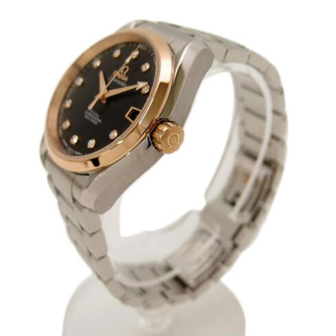 OMEGA オメガ 腕時計 新品仕上済 自動巻き シースルーバック 裏スケ SS×PG/シーマスター・アクアテラ・コーアクシャル/11Pダイヤ/231.20.39.21.51.003//87348087/SAランク/69