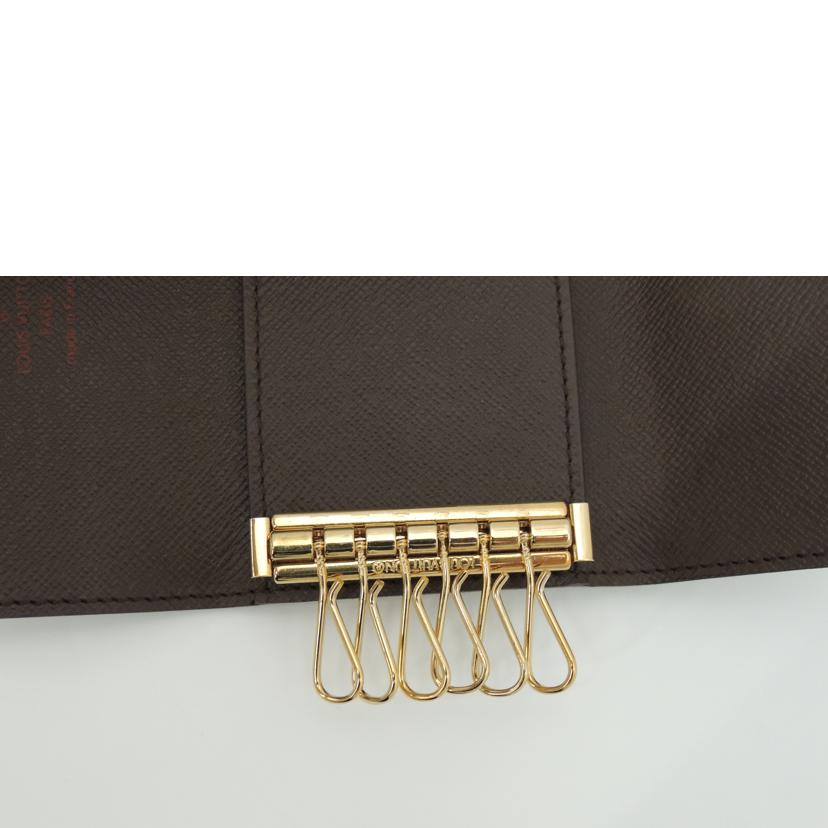 LOUIS VUITTON ルイ・ヴィトン キーケース 6連 市松模様 ブラウン/ミュルティクレ6/ダミエ・エベヌ/N62630//CT1014/SAランク/69
