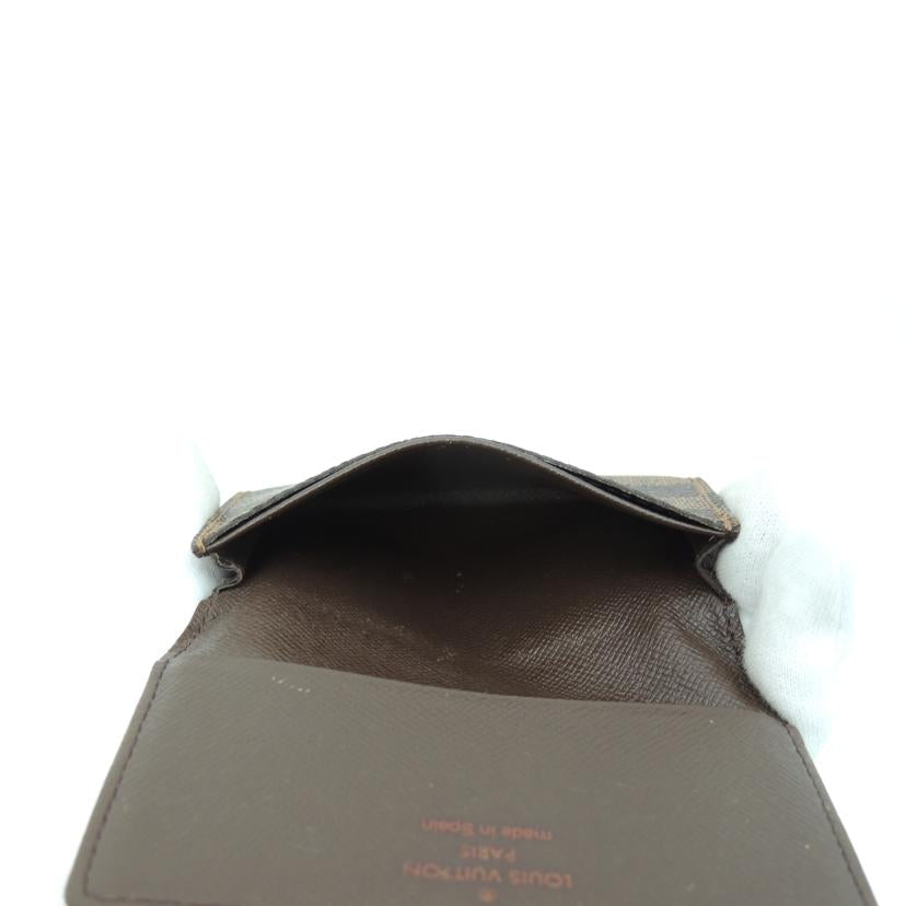 LOUIS VUITTON ルイ・ヴィトン 名刺入れ カードケース 市松模様 ブラウン メンズ レディース/アンヴェロップ・カルトドゥヴィジット/ダミエ・エベヌ/N62920//CA0094/ABランク/69