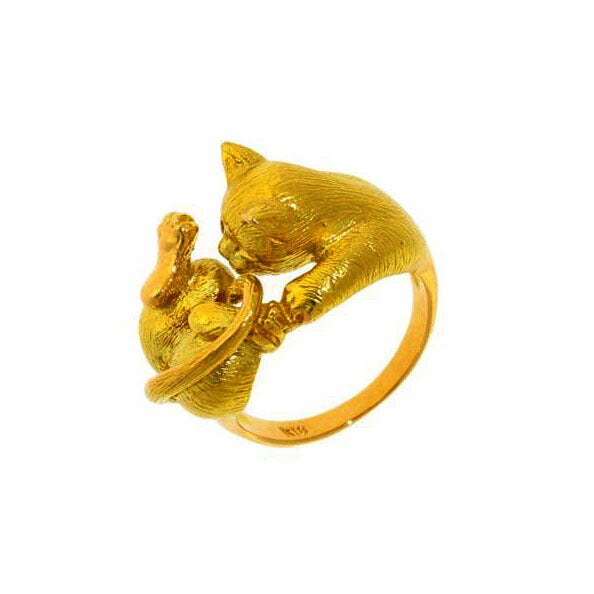 / K18リング//Aランク/75