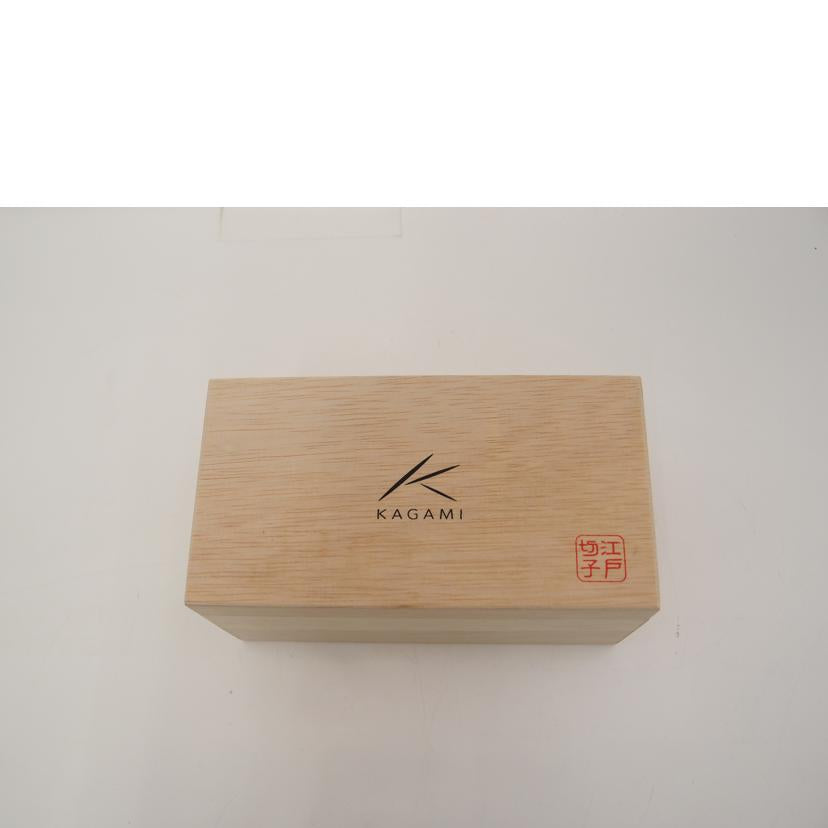 KAGAMI カガミクリスタル/江戸切子 ペア冷酒杯(八角龍目紋)/#2590//Aランク/69