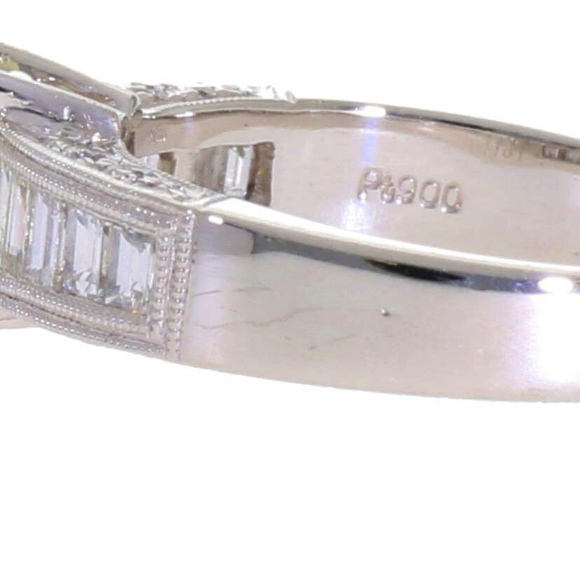 /◎ PT900ダイヤリング1.011/0.752ct//ABランク/75