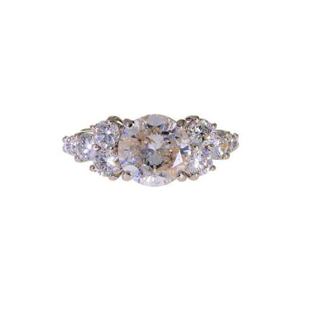 /◎ PT900ダイヤリング2.076/0.82ct//Aランク/75