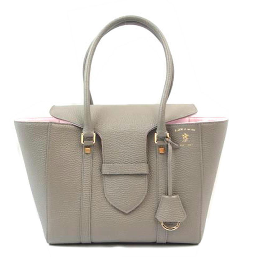 A.D.M.J エーディーエムジェー/レザートートバッグ グレー//Aランク/83