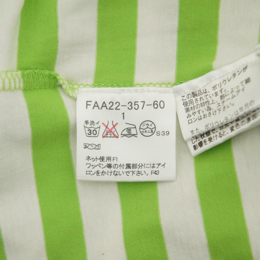 BURBERRY LONDON/ボーダーハーフジップカットソー・GR/WH//ABランク/85