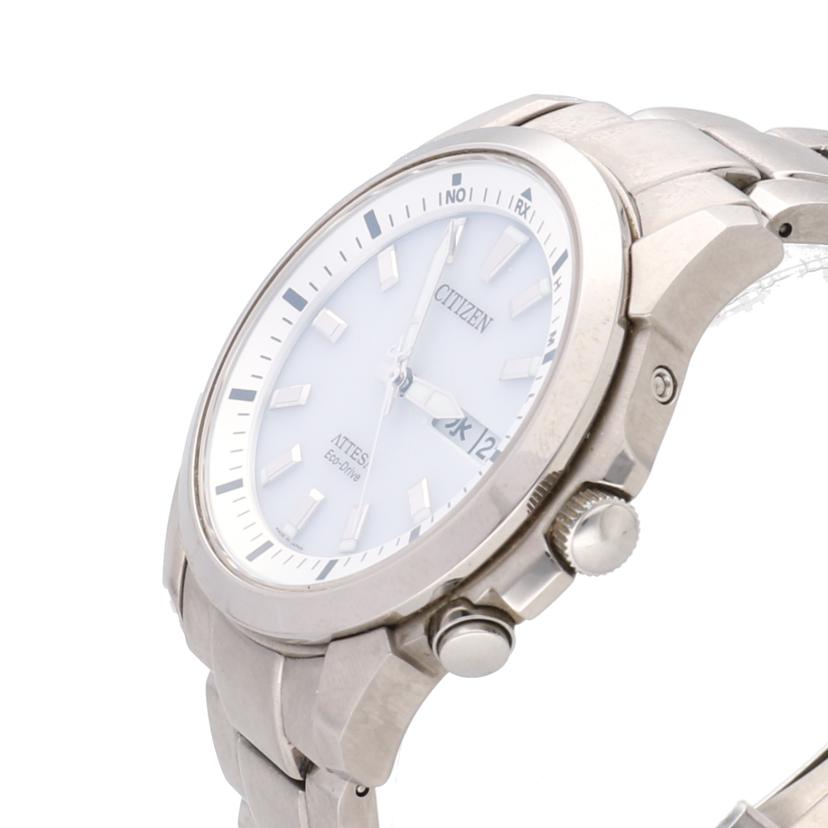 CITIZEN シチズン/ATTESA・チタニウム/電波ソーラー/H100-T014844//2N1000281/Bランク/75