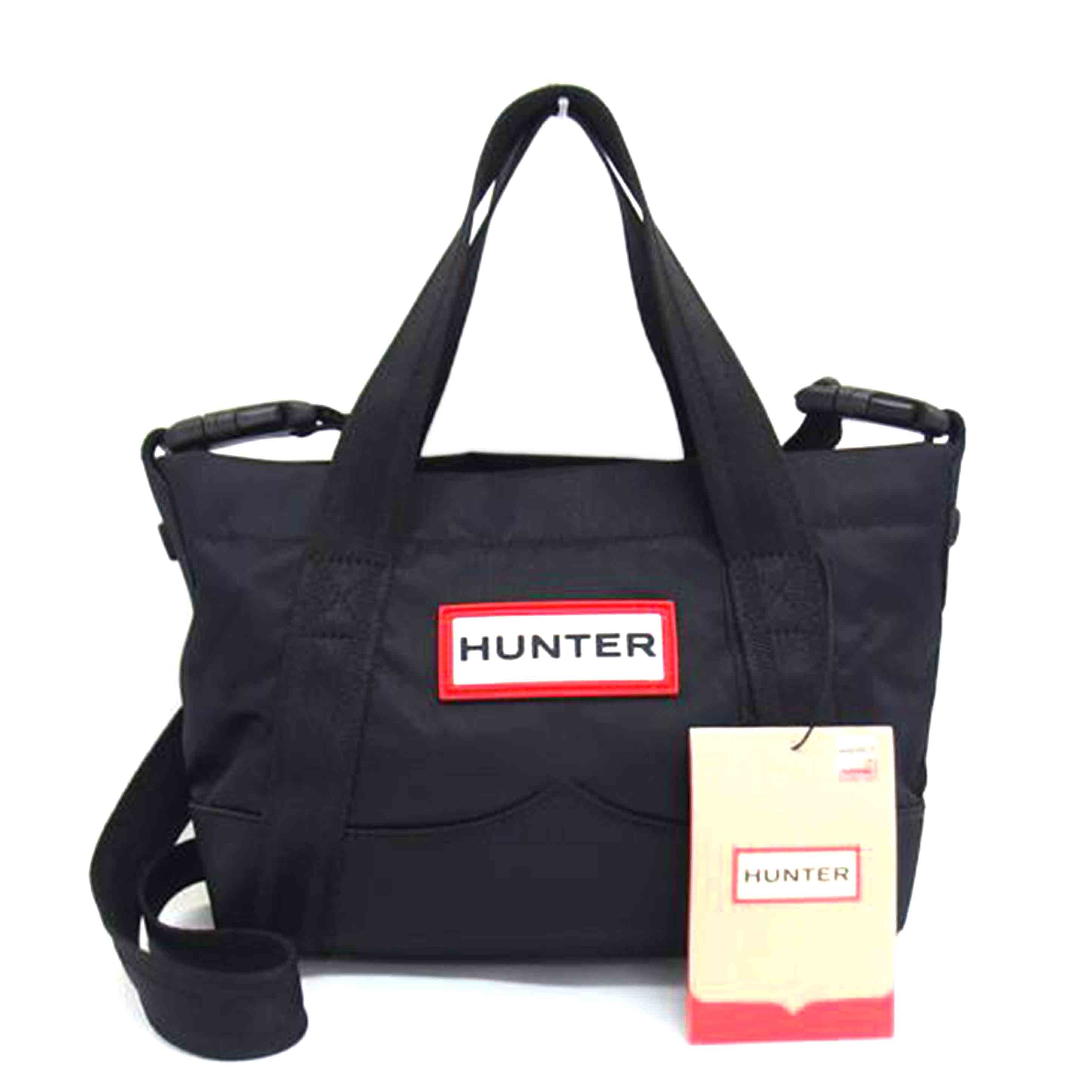 HUNTER ハンター ハンドバッグ ショルダーバッグ/トップクリップ/ナイロン2WAYバッグ/ブラック/UBS1203KBM//Aランク/04