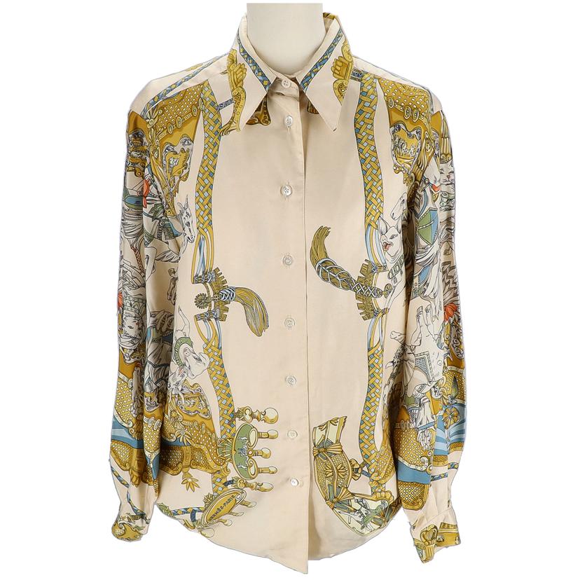 HERMES エルメス/シルクブラウス//Bランク/75