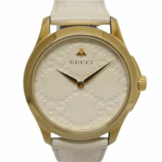 GUCCI グッチ/Gタイムレス/GGレザー/アナログウォッチ/クォーツ/YA1264033//17280529/ABランク/04