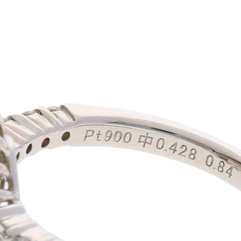 / PT900ダイヤリング0.428/0.84ct//Aランク/75