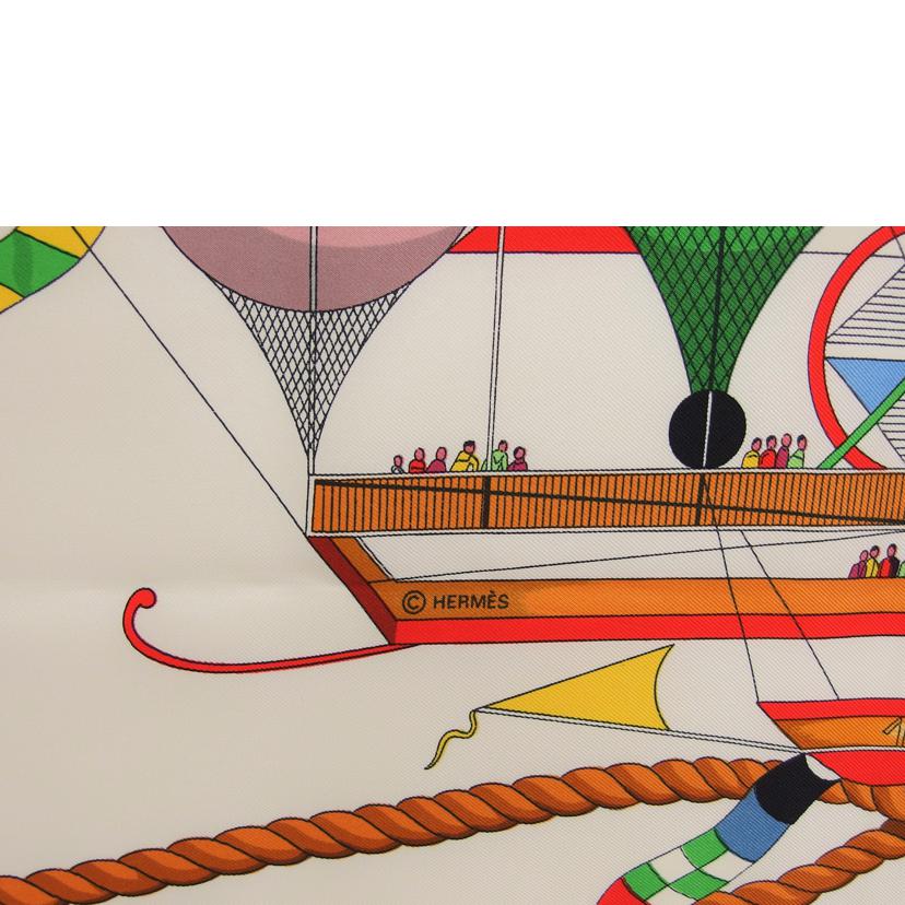 HERMES エルメス/カレ90/シルクスカーフ/大空の狂気//ABランク/04