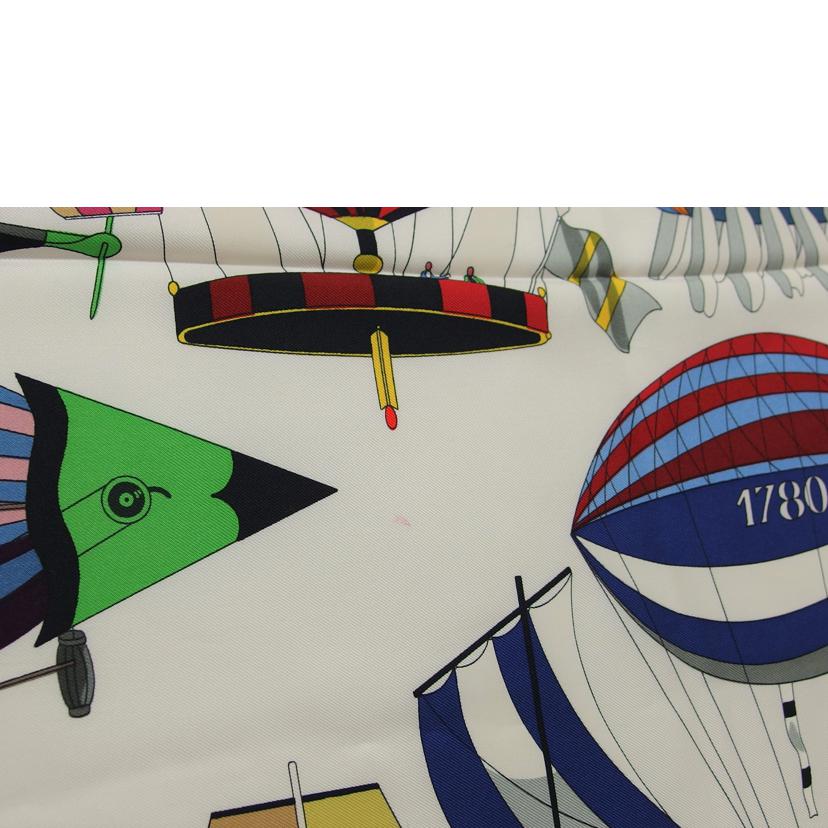 HERMES エルメス/カレ90/シルクスカーフ/大空の狂気//ABランク/04