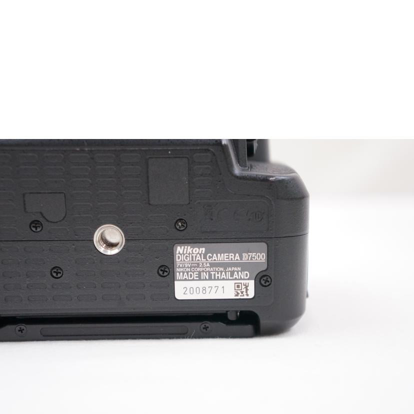 Nikon ニコン/デジタル一眼/D7500/D7500//2008771/ABランク/67