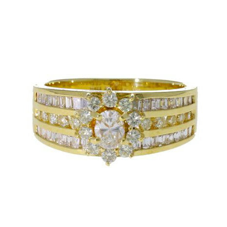 K18ダイヤリング0.25/0.98ct//Aランク/75