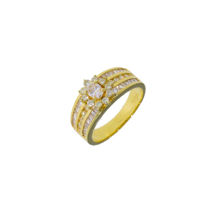 K18ダイヤリング0.25/0.98ct//Aランク/75