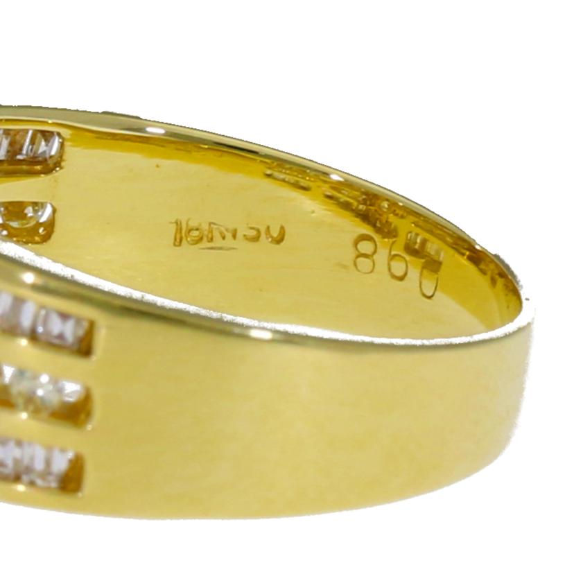 K18ダイヤリング0.25/0.98ct//Aランク/75