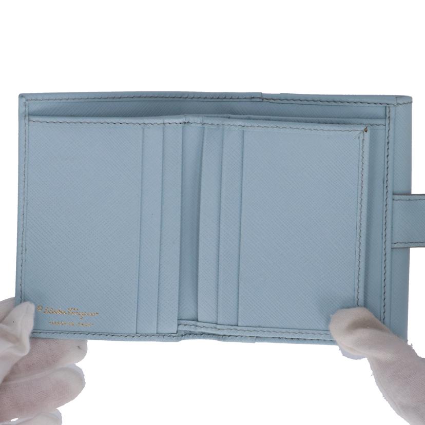 Salvatore Ferragamo フェラガモ/ヴァラリボン Wホック2つ折り財布/22A995//ABランク/75