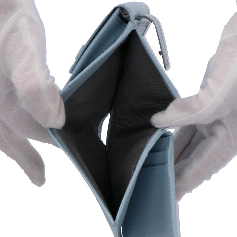 Salvatore Ferragamo フェラガモ/ヴァラリボン Wホック2つ折り財布/22A995//ABランク/75