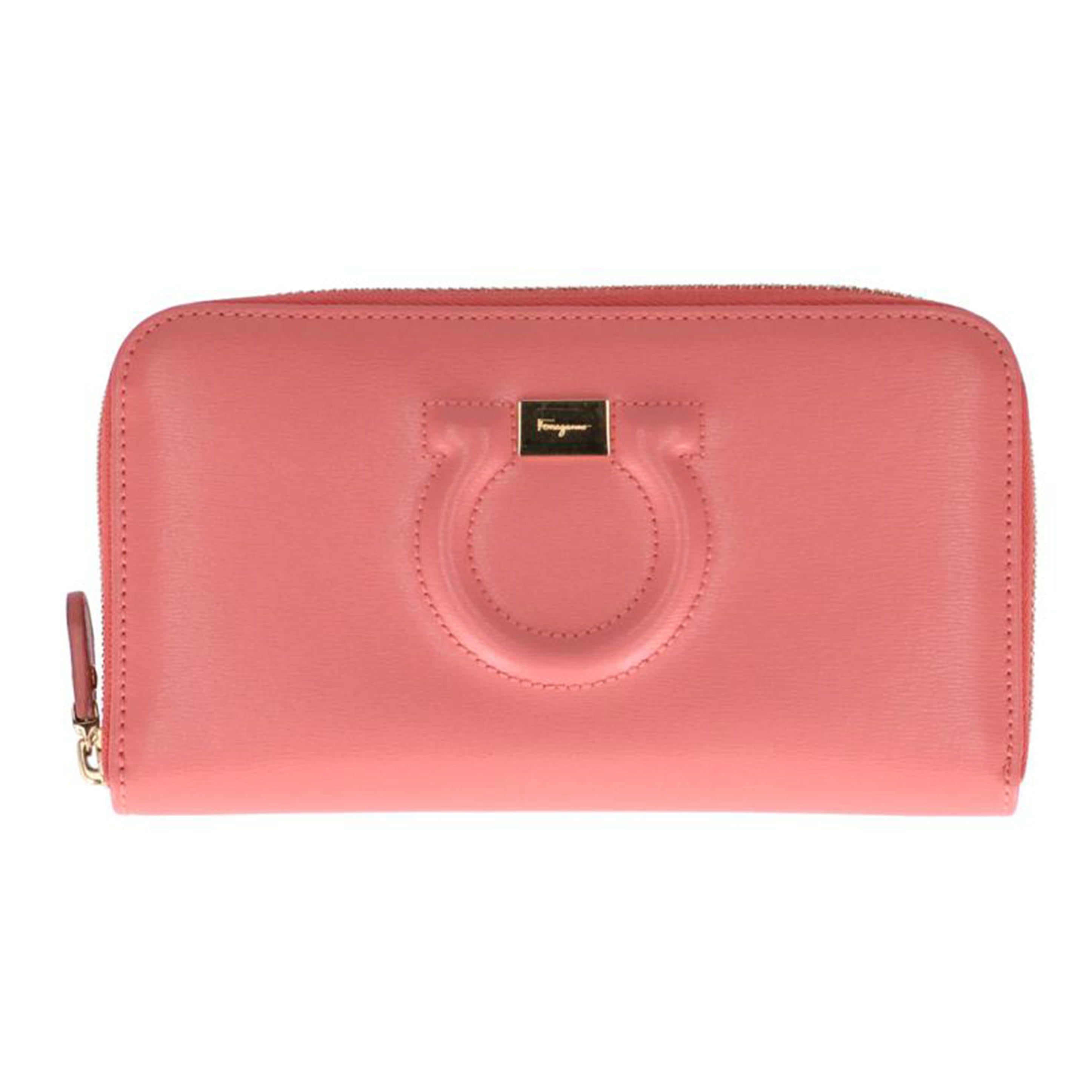 Salvatore Ferragamo フェラガモ/ガンチーニ ラウンドファスナー長財布/22C843//ABランク/75