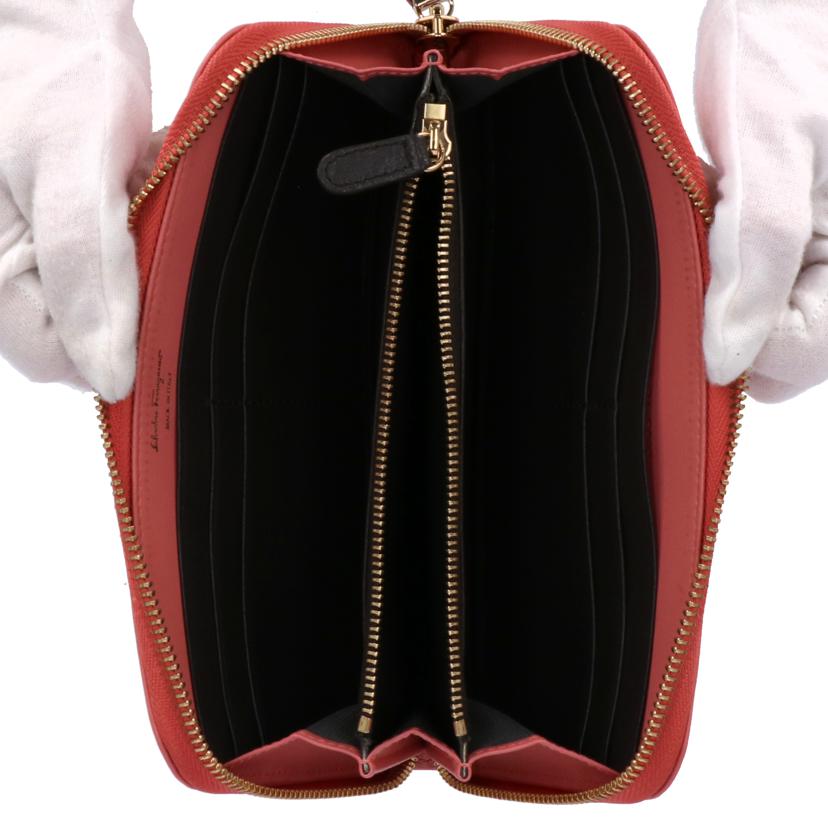 Salvatore Ferragamo フェラガモ/ガンチーニ ラウンドファスナー長財布/22C843//ABランク/75