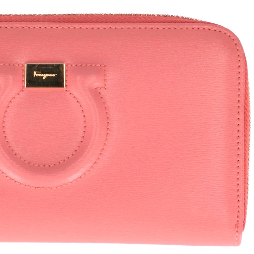 Salvatore Ferragamo フェラガモ/ガンチーニ ラウンドファスナー長財布/22C843//ABランク/75