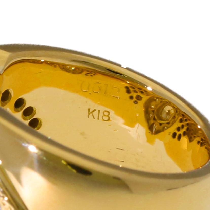 /◎ K18ダイヤリング0.612/0.930ct//Aランク/75