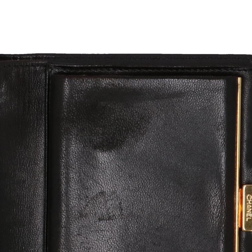 CHANEL シャネル/ココマークがま口二つ折り財布/ラムスキン//4729426/Bランク/75