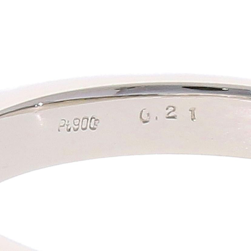 / ◎PT900ダイヤリング0.57/0.21ct//Aランク/75
