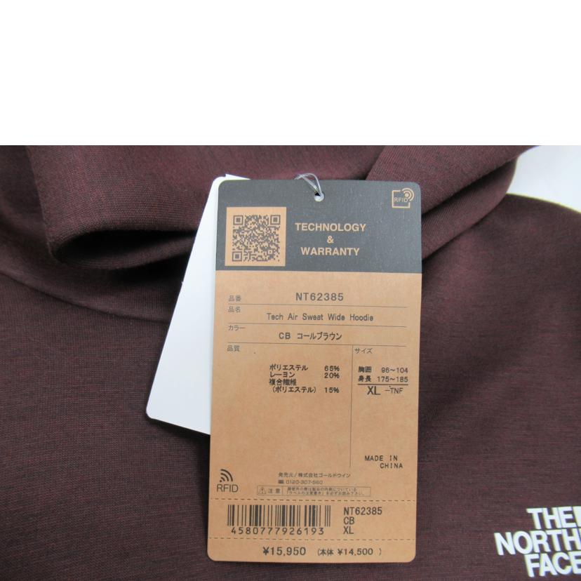 THE NORTH FACE/テックエアースウェット ワイドフーディ/コールブラウン/1226/NT62385//SAランク/63