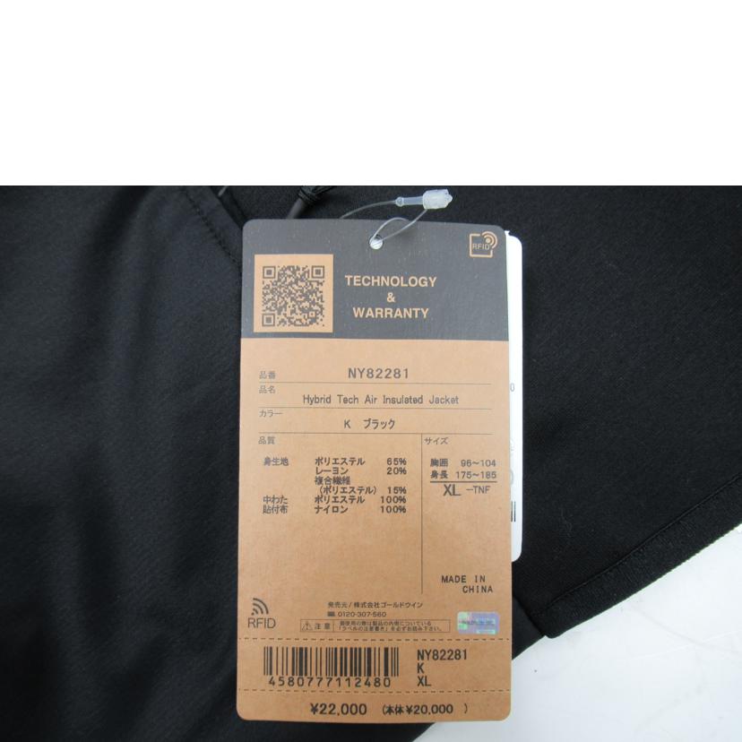 THE NORTH FACE/ハイブリッドテックエアー インサレーテッドジャケット/BK/1226/NY82281//SAランク/63