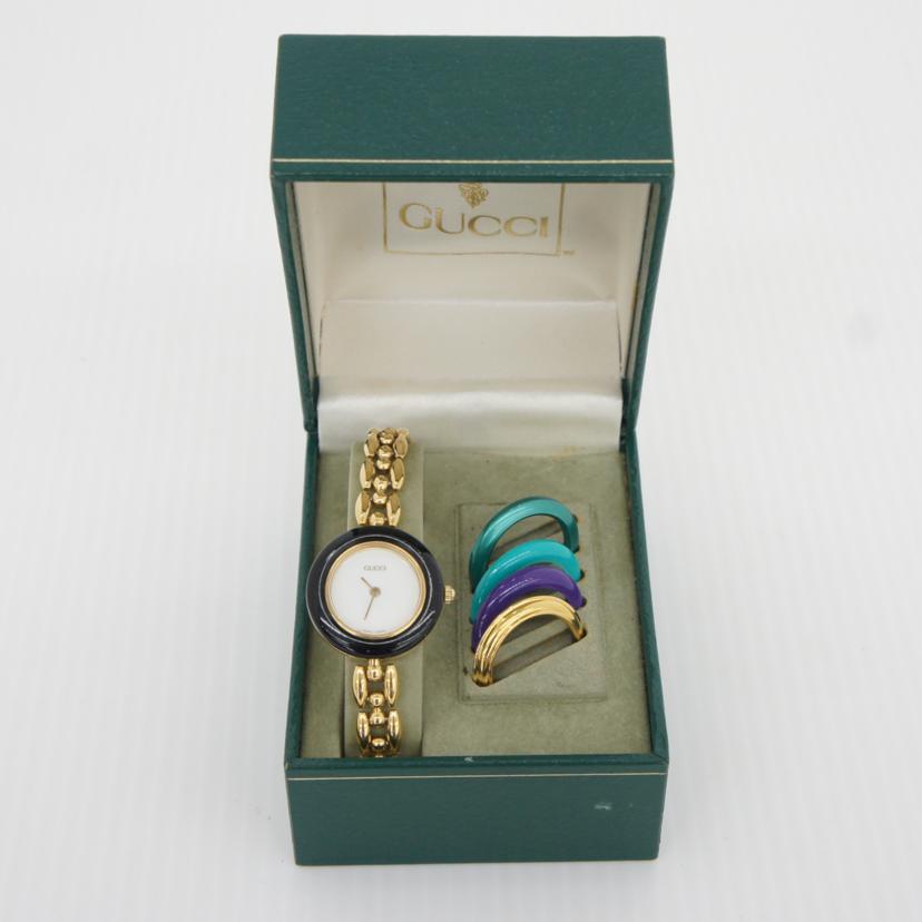 GUCCI グッチ/チェンジベゼルウォッチ/クオーツ/11/12.2//0322812/Bランク/75