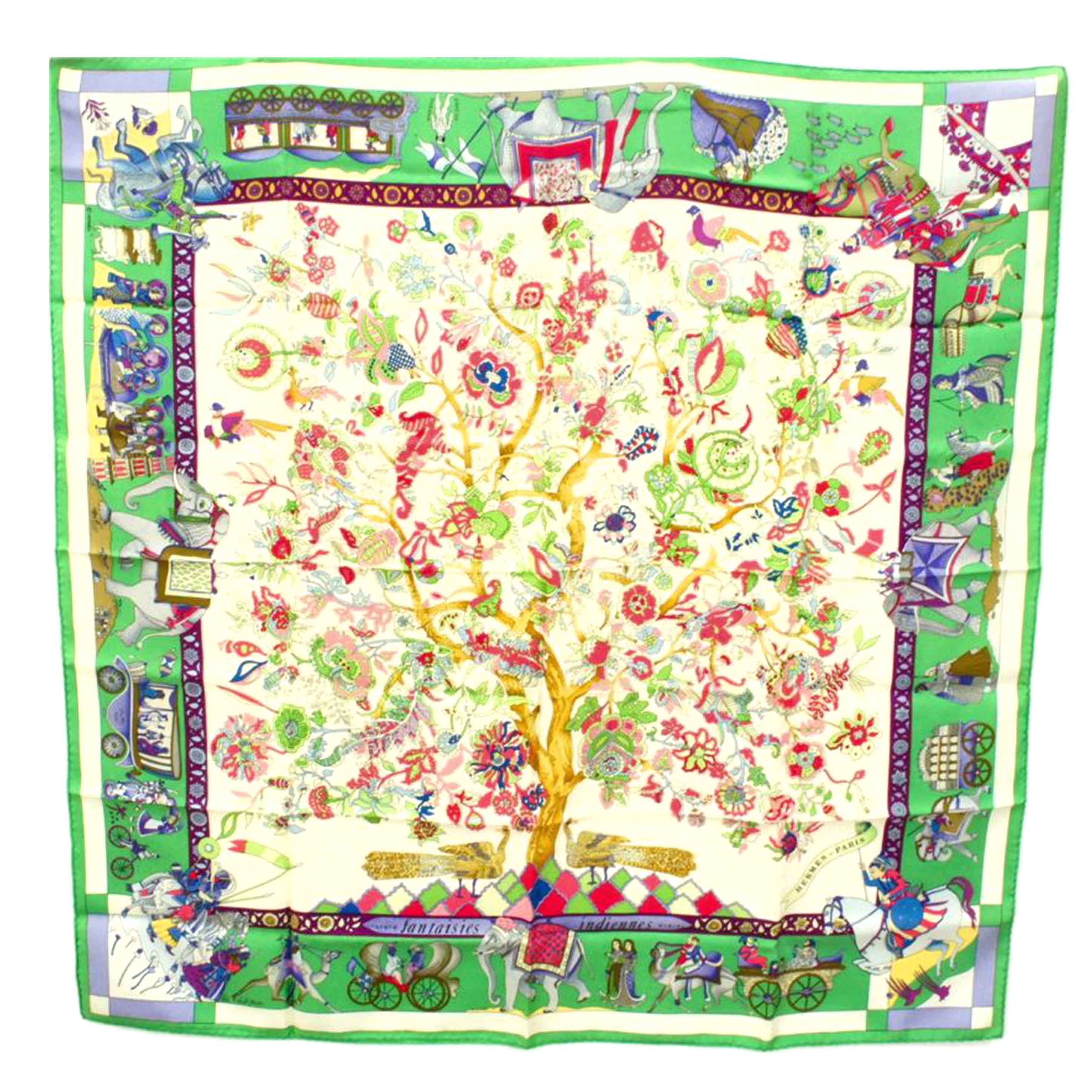 HERMES エルメス/カレ90/眩惑のインド//Aランク/75