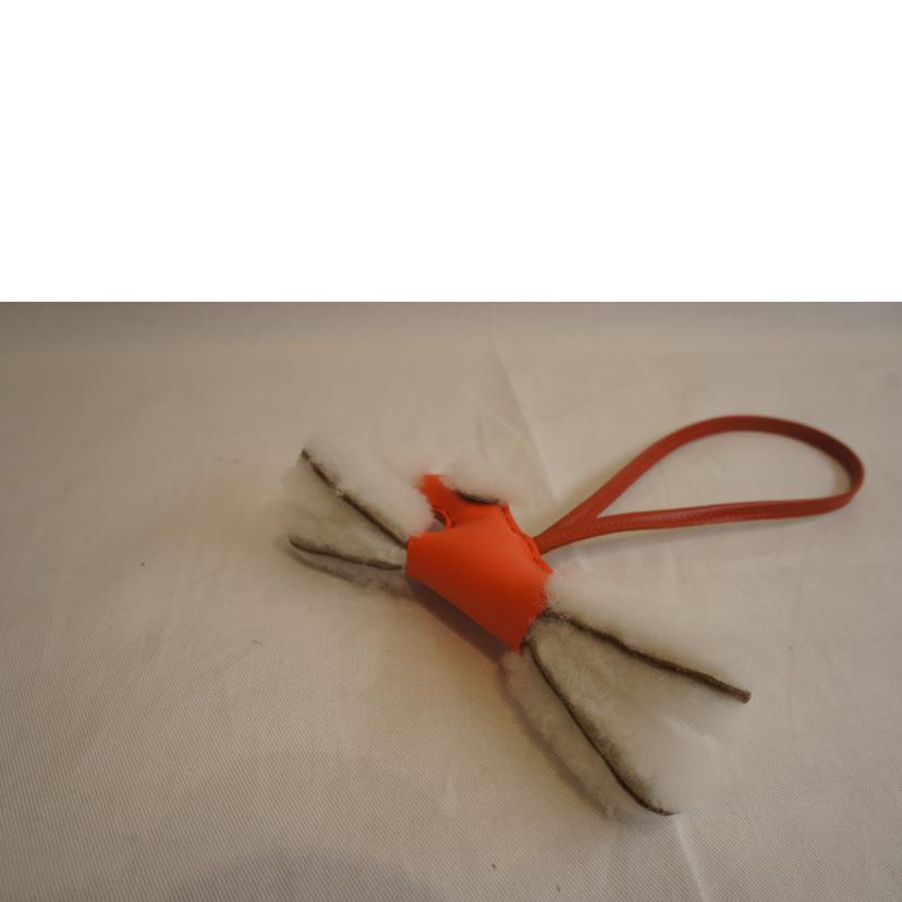 HERMES エルメス/バディチャームオレンジポピーアニョーミロメリノウール//U刻印/2022年/SAランク/92