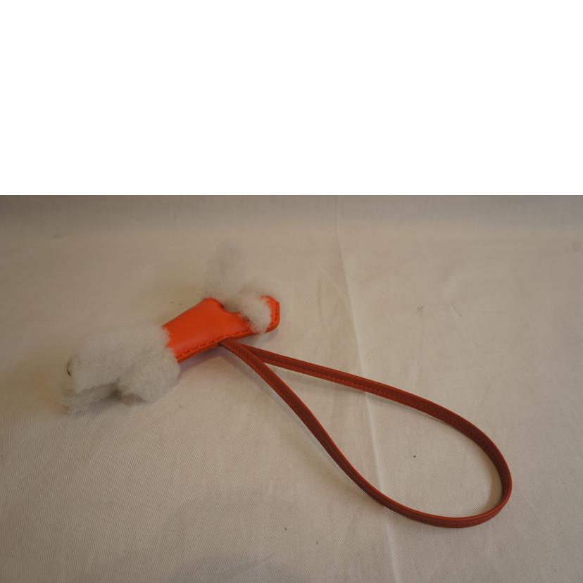 HERMES エルメス/バディチャームオレンジポピーアニョーミロメリノウール//U刻印/2022年/SAランク/92