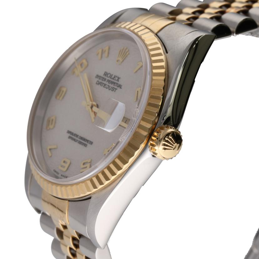 ROLEX ロレックス 1997年頃製造 K18YG コンビ ホリコン 自動巻き アイボリー/デイトジャスト/コンピューター文字盤/U番/16233//U972305(1997)/SAランク/75