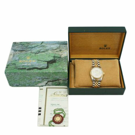 ROLEX ロレックス 1997年頃製造 K18YG コンビ ホリコン 自動巻き アイボリー/デイトジャスト/コンピューター文字盤/U番/16233//U972305(1997)/SAランク/75