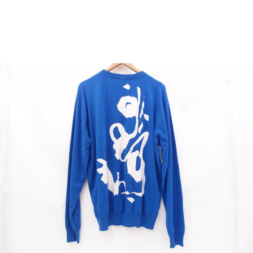 Louis Vuitton ルイヴィトン/スクリンブルインターシャクルーネックニット(ブルー)/RM201 TZC HIN81W//Aランク/69