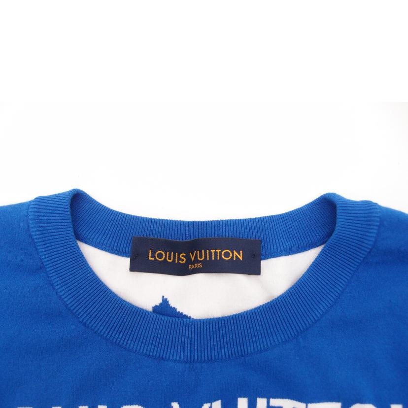 Louis Vuitton ルイヴィトン/スクリンブルインターシャクルーネックニット(ブルー)/RM201 TZC HIN81W//Aランク/69
