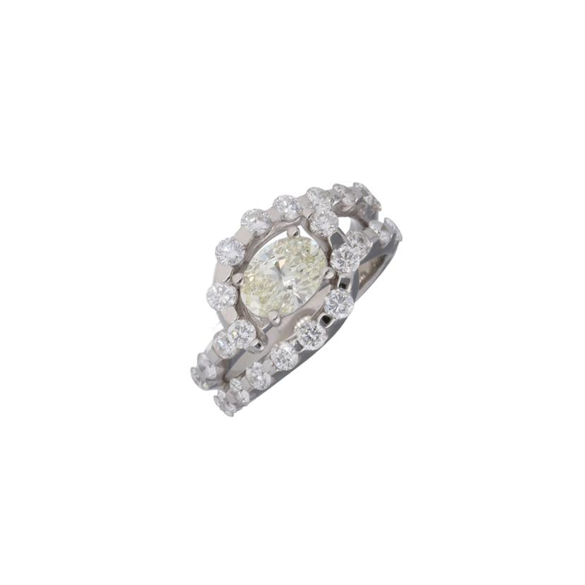 /◎ PT900ダイヤリング1.036/1.54ct//Aランク/75