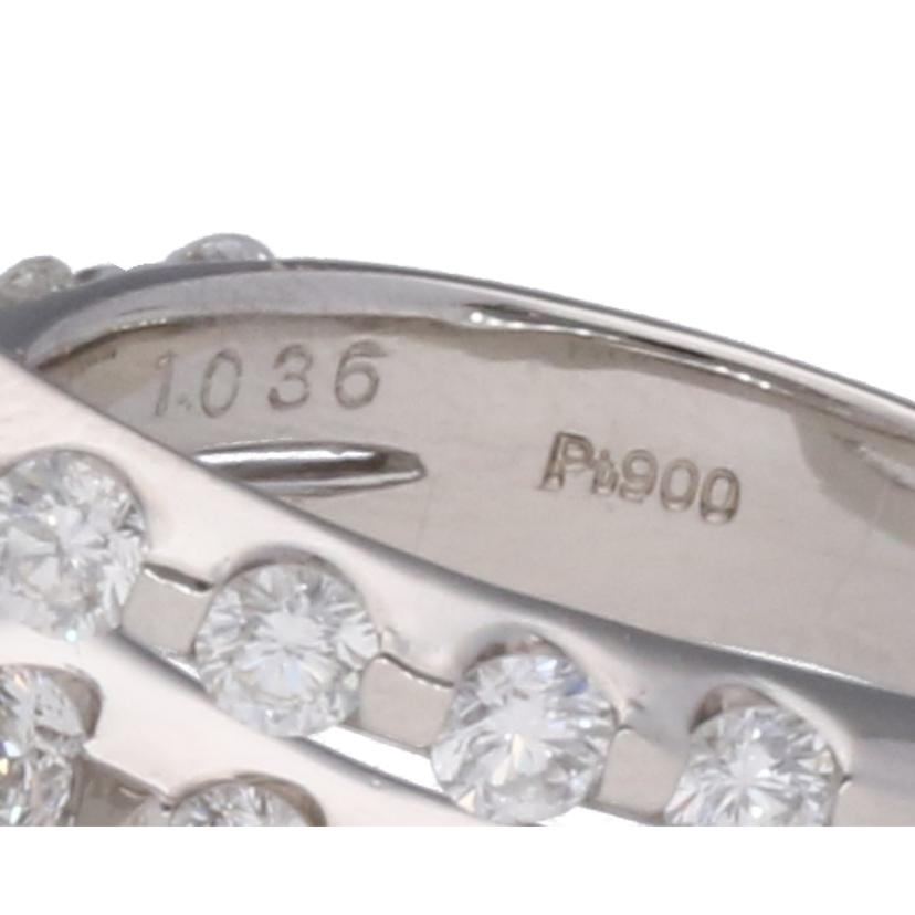 /◎ PT900ダイヤリング1.036/1.54ct//Aランク/75