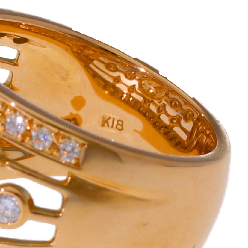 / ◎ K18ダイヤリング1.032/0.75ct//Aランク/75