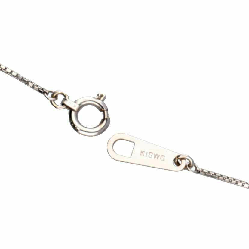 / K18WGダイヤネックレス1.20ct//Aランク/75
