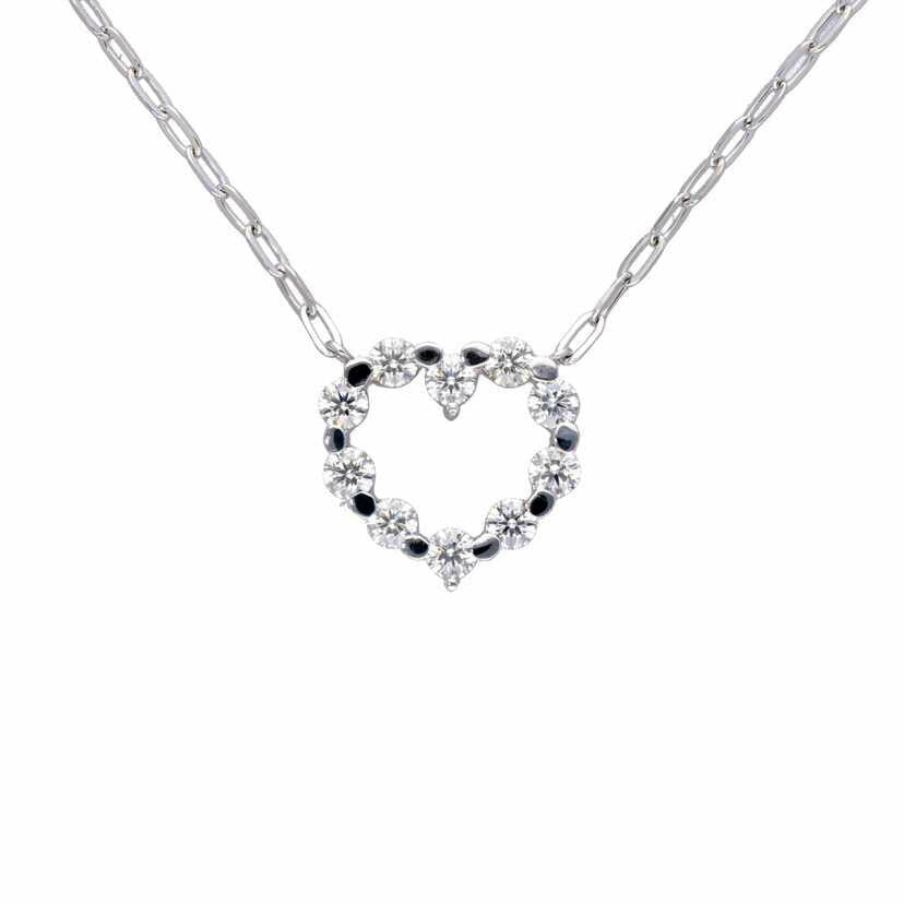 / K18WGダイヤネックレス1.00ct//Aランク/75