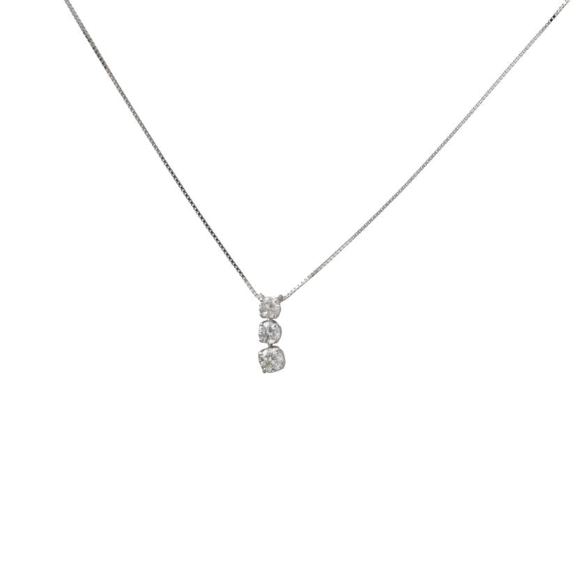 K18WGダイヤネックレス0.50ct//Aランク/95