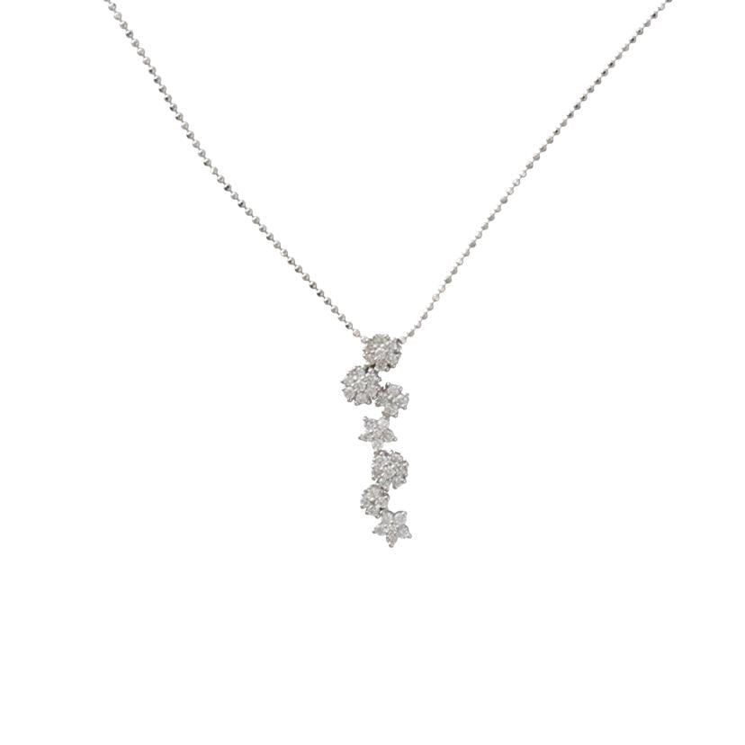 K18WGダイヤネックレス0.50ct//Aランク/95