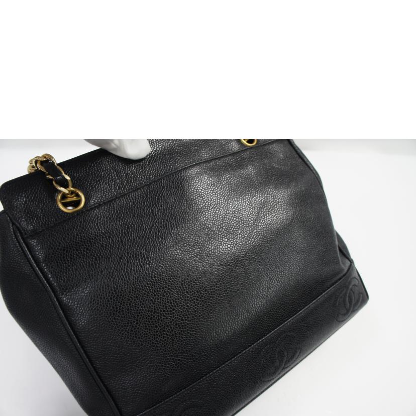 CHANEL シャネル/キャビアスキントリプルココチェーンショルダー//4104596/Bランク/75