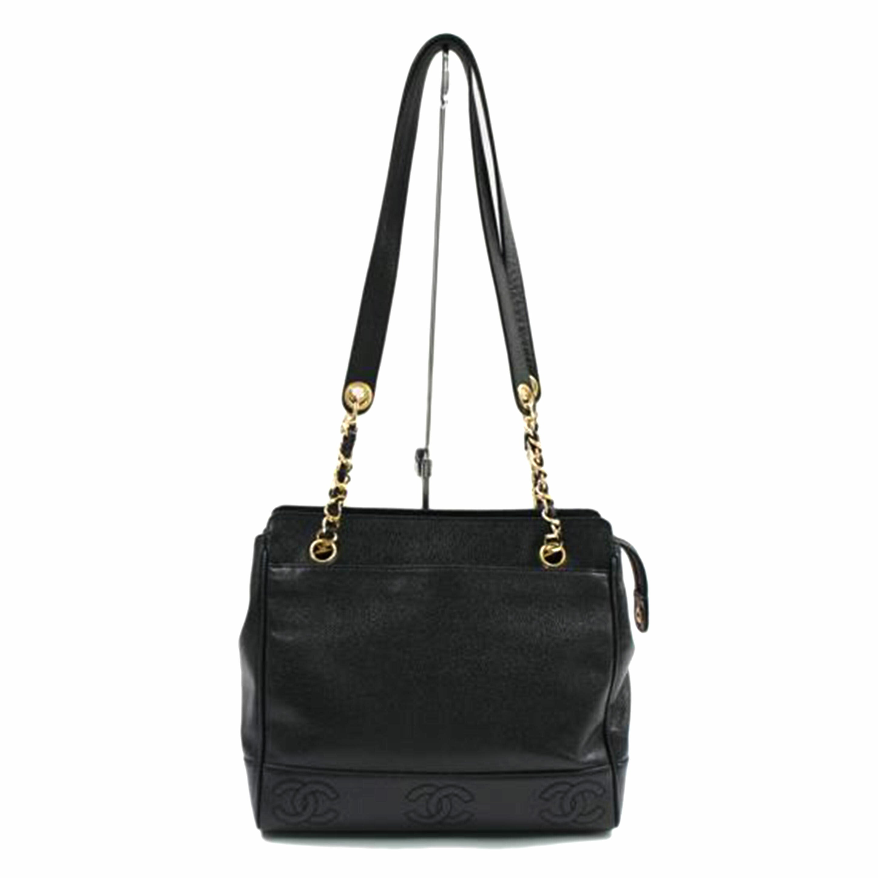 CHANEL シャネル/キャビアスキントリプルココチェーンショルダー//4104596/Bランク/75