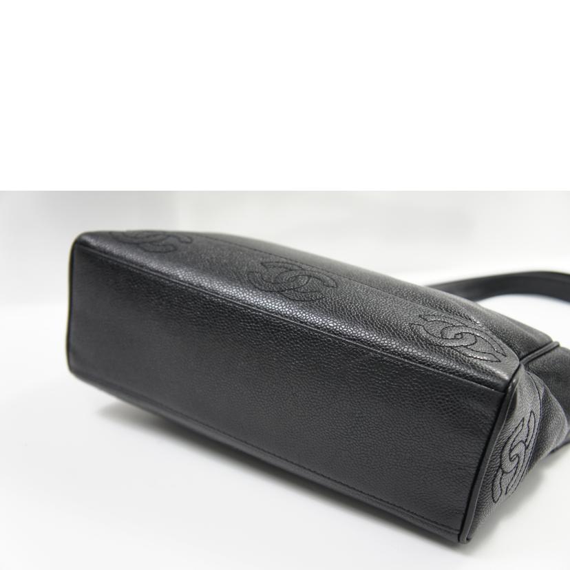 CHANEL シャネル/キャビアスキントリプルココチェーンショルダー//4104596/Bランク/75