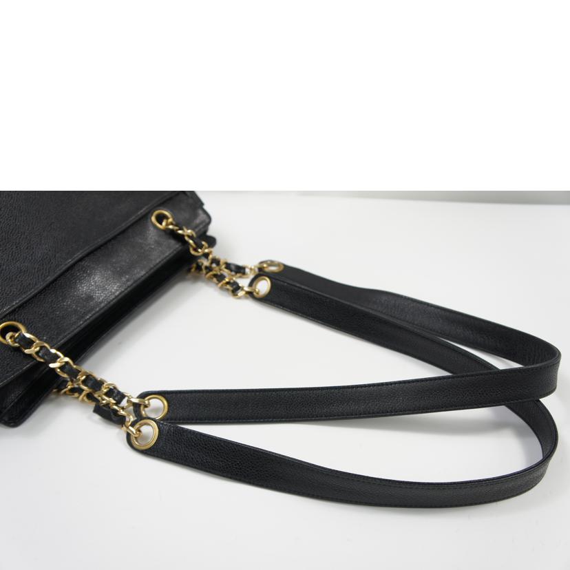 CHANEL シャネル/キャビアスキントリプルココチェーンショルダー//4104596/Bランク/75