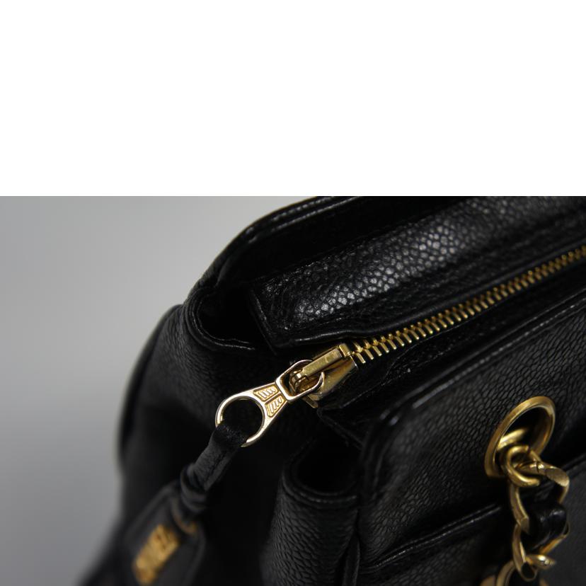 CHANEL シャネル/キャビアスキントリプルココチェーンショルダー//4104596/Bランク/75